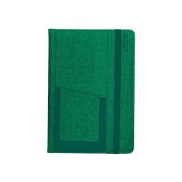 Agenda Encuadernada Liderpapel Saria A5 2025 Dia Pagina Color Verde Papel 70 gr