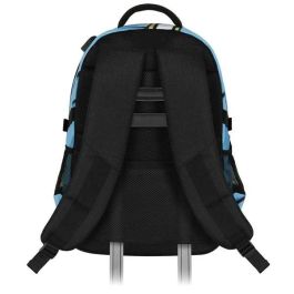 Karactermania Mochila PRODG Run. Plus FAN Eye 44x34x21 cm, Gran Capacidad, 3 Compartimentos, Repelente a Líquidos, Azul
