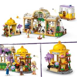LEGO 42671 Friends Set de Construcción Cafetería y Puesto de Flores para Niñas de 9 Años