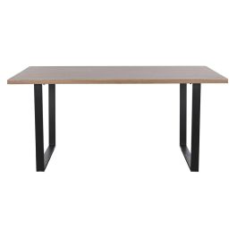Mesa de Comedor Home ESPRIT Marrón Negro Hierro Madera MDF 160 x 90 x 75 cm Mesa de Comedor Home ESPRIT Marrón Negro Hierro Madera MDF 160 x 90 x 75 cm
