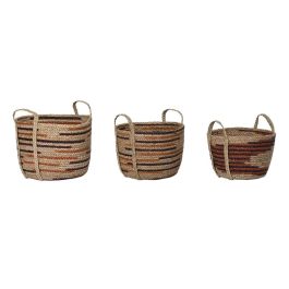 Cesta Boho DKD Home Decor Natural Marron 38 x 41 x 38 cm Set de 3 Precio: 113.95000034. SKU: B1DPG8ZTBK