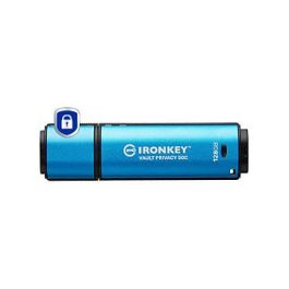Kingston IronKey Vault Privacy 50C USB-C 128GB, Cifrado AES-256, FIPS 197, USB 3.2 Gen 1, Negro/Azul Precio: 170.50000011. SKU: B14HSV6YNX