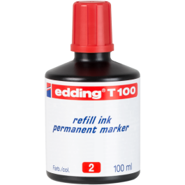 Edding t-100 Tinta Recambio Permanente Rojo Bote 100 ml Precio: 9.78999989. SKU: B17WA64LGG