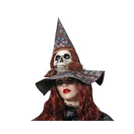 Sombrero de bruja multicolor con estampado de calavera para mujer adulto - Halloween, carnavales Precio: 6.7899997. SKU: B136YNB88B