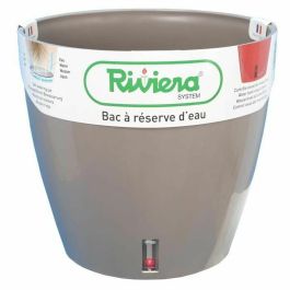 Riviera Eva Nueva Maceta redonda de plástico con reserva de agua Ø 46 cm, 49 L, Taupe Precio: 71.88999983. SKU: S7149254
