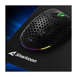 Sharkoon 1337 V2 Gaming Mat M Negro Alfombrilla de ratón para juegos Base antiderrapante