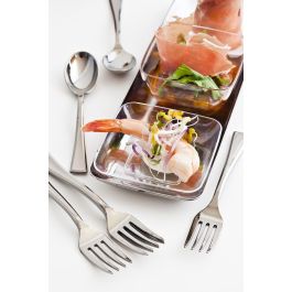 Algon - Set de 50 Cucharas de Degustación Plata 10 cm (20 Unidades)