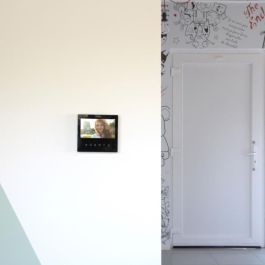 Chacon CHA5411478348641 Videoteléfono Ultra Delgado 7 Negro 2 dils