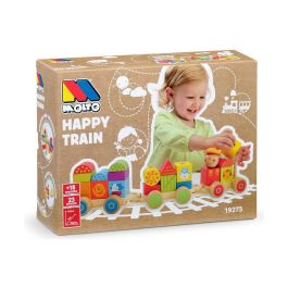 Molto Tren de Madera Juguete 23 Piezas con Vagones, Juego de Construcción Educativo para Niños y Bebés, A partir de 1 Año - 38x9.5x7.5 cm Precio: 19.59000043. SKU: S2423267