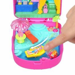 Mattel JCB17 Polly Pocket - Juego de Viaje con Accesorios - Vacaciones al Sol