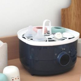 Beaba Steril 'n' dry BEA1728518839945 - Secador y Esterilizador 2 en 1 para Biberones y Accesorios - Azul Noche
