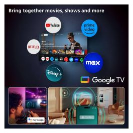 Philips 77OLED810/12 - Televisor 77" (194cm) 4K Ultra HD OLED 120Hz Smart TV Google TV, Ambilight, HDR10+, Dolby Vision, 4xHDMI 2.1, Wi-Fi 6, Negro