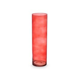 Jarrón de Cristal Cilíndrico Giftdecor - 15 cm de diámetro x 50 cm de alto, Color Teja Jarrón de Cristal Cilíndrico Giftdecor - 15 cm de diámetro x 50 cm de alto, Color Teja