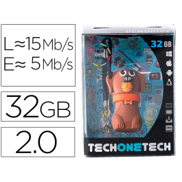Tech on tech Dubby Du el perro Memoria USB 32 GB Precio: 9.68999944. SKU: S0231998