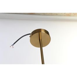 DKD Home Decor Lámpara Techo Moderno Dorado Blanco Metal Cristal 60 x 15 x 25 cm