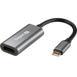 Sandberg Adaptador USB-C a HDMI Link 4K/60 Hz para Monitor Externo, TV o Proyector - Conexión Nítida para Streaming y Gaming