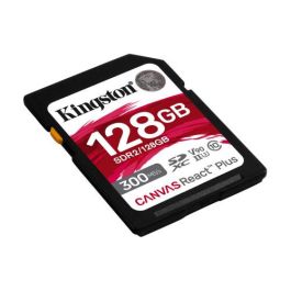 Kingston SDR2/128GB Canvas React Plus 128 GB SD UHS-II Clase 10 U3 V90, Lectura 300MB/s, Escritura 260MB/s