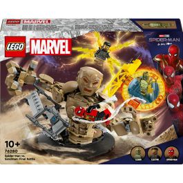 LEGO 76280 Marvel Spider-Man vs. Sandman: La Batalla Final, Juguete de Construcción con Minifiguras de Superhéroes