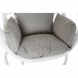 Sillon Colgante Terraza Y Jardin DKD Home Decor Blanco Gris 70 x 110 x 90 cm