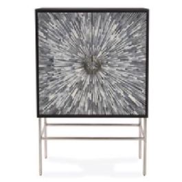 DKD Home Decor Aparador Moderno Negro Gris 2 Puertas 3 Estanterias 100 x 40 x 140 cm Precio: 757.50000018. SKU: S3040579