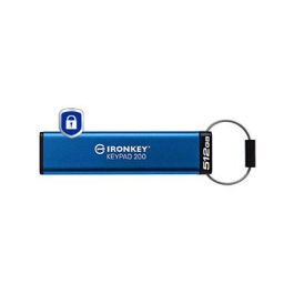 Kingston IronKey Keypad 200 512GB USB 3.2 Gen 1, Cifrado AES-256, Teclado Integrado, Funda Azul, Resistente al Polvo y Agua IP68 Precio: 349.79000045. SKU: B1FD97T5H4