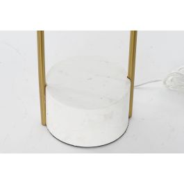 Lámpara de Pie DKD Home Decor Blanco Dorado Metal Mármol 50 W 220 V 48 x 48 x 170 cm