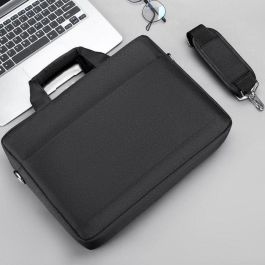 eSTUFF Bolsa Toploader Baltimore 14.1'' para Portátil y Oficina con Correa de Hombro Desmontable y Bolsillo Frontal