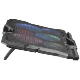 Soporte Refrigerante Mars Gaming MNBC4 para Portátiles hasta 17.3"/ Iluminación LED