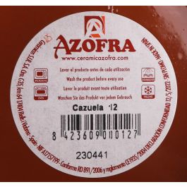 Azofra Cazuela 12 cm Vitrocerámica (24 Unidades)