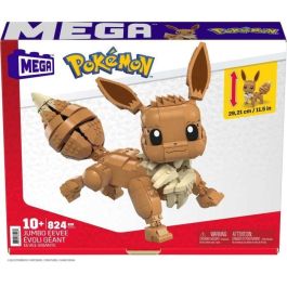 Mega Construx - Pokémon Eevee Giant - Ladrillos de construcción - 10 años y más Mega Construx - Pokémon Eevee Giant - Ladrillos de construcción - 10 años y más
