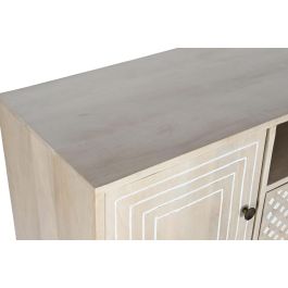 DKD Home Decor Buffet Boho Blanco Natural Mango 42 x 75 x 115 cm