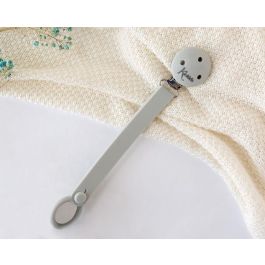 KioKids Sujetachupetes Pinza de Silicona y Acero Gris para Chupetes con Anilla Adaptable Bebé +0 Meses Precio: 5.50000055. SKU: B1GF6T67HL