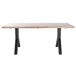 Mesa Comedor Vintage DKD Home Decor Natural Negro 90 x 75 x 180 cm