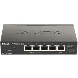 D-Link DGS-1100-05PDV2 Switch Gestionable 5 Puertos RJ-45 Gigabit Ethernet PoE, 2 Puertos PoE, 10Gbps, Sin Ventilador