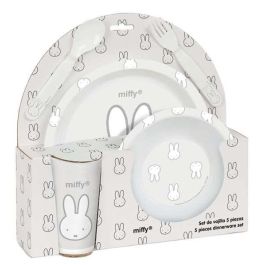 Set De Platos Cubiertos Y Vaso Safta Miffy Menta 260x260x90 mm