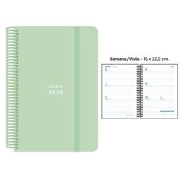 Agenda Anual (2026) Senfort Pastel Espiral Tapa Pp Con Goma 160X235 S/V Verde Precio: 11.68999997. SKU: B1JDNXWE4B