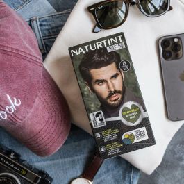 Naturtint #3N Castaño oscuro tinte sin amoniaco para hombres y barba, cobertura canas, 1 unidad