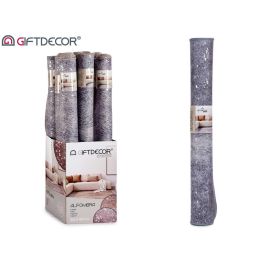 Giftdecor Alfombra Gris 100 x 150 cm con Manchas Plateadas (Set de 9)
