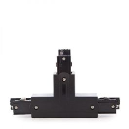 Conector T Carril Trifásico Negro Conector T Carril Trifásico Negro