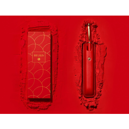 Belius Passion D'or Bolígrafo Rojo y Dorado Aluminio Textura Cepillada Tinta Azul Caja Diseño