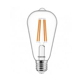 Bombilla LED TOSHIBA E27 ST64 7W 806Lm Blanco Cálido [TO-DELS-STW400767AE11]