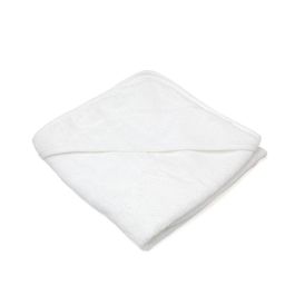 KioKids Toalla de Baño Bebé Bambú Ultra Suave con Capucha Termoclimática Oeko-Tex 76x76 cm Blanca 380 gr