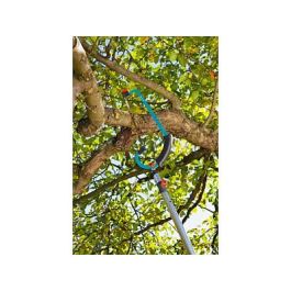 Gardena CS-Teleskopstiel 3721-20 Telescópico de Aluminio Gris, Mango Ajustable de 210-390 cm (3.9 m), Desmontable