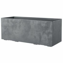 Deroma 9H93ZSZ217 Jardinera Muret Millennium R Gris ceniza, con reserva de agua, ruedas, 99 cm
