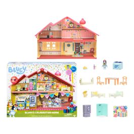 MOOSE 17669 La Casa de Celebraciones de Bluey con 11 Accesorios y Muebles Quita y Pon, Incluye Figura Exclusiva