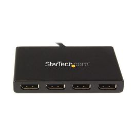 StarTech MST HUB - Adaptador de 4 Puertos DisplayPort 1.2, 4x DisplayPort 1080p, Windows, Negro