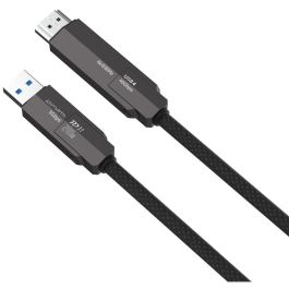 4smarts 549240 Cable USB4 HDMI ComboCord 1.5m, Carga Rápida 240W, 40 Gbit/s, 4K a 60Hz, Negro