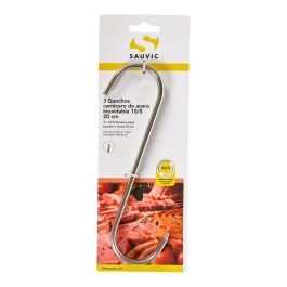 Sauvic Ganchos Carnicero Inoxidable 18/8 20 cm Blister 3 Unidades Precio: 4.79000038. SKU: S7900626