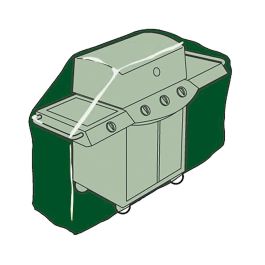 Altadex Funda protectora para barbacoas 103x58x58cm, poliéster 240g/m², impermeable y transpirable, verde