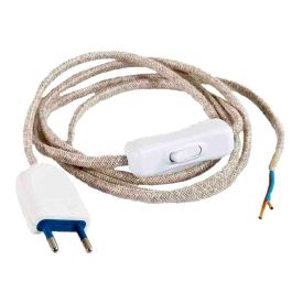 Enec Kit cordón 2 x 0,75 mm, 2 m, algodón, Blanco, 220V, 3A Enec Kit cordón 2 x 0,75 mm, 2 m, algodón, Blanco, 220V, 3A Precio: 11.79000042. SKU: B1C2633TSF